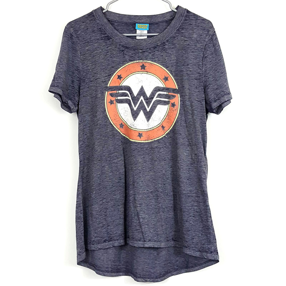 Wonder Woman Gray Short Sleeve Crew Graphic T-Shirt Women's Size Large